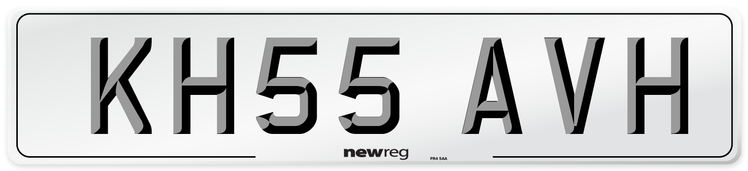KH55 AVH Number Plate from New Reg